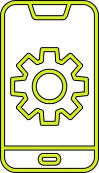 Mobile Setting Vecto Icon vector