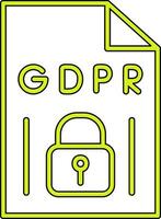 GDPR Vecto Icon vector