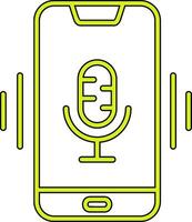 Mobile Voice Assistant Vecto Icon vector