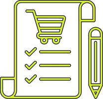 Shopping List Vecto Icon vector