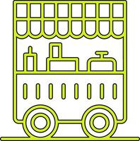 Food Cart Vecto Icon vector