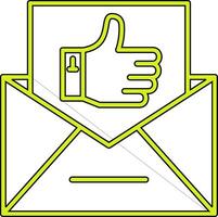 Email Like Vecto Icon vector