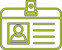 Identification Card Vecto Icon vector