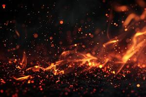 AI generated Radiant night's cascade photo