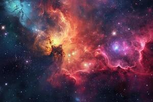 AI generated Stunning cosmic display for your design inspiration photo