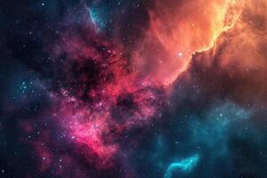 AI generated Enchanting cosmic display for your artistic touch photo