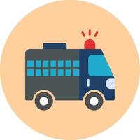 Police Van Vecto Icon vector