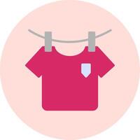 Washing Clothes Vecto Icon vector