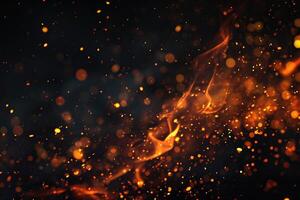 AI generated Midnight's fiery waltz photo