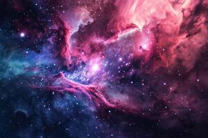 AI generated Dynamic galaxy background for your design exploration photo