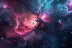 AI generated Captivating space background for your artistic touch photo