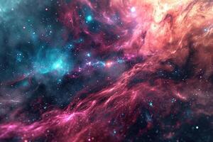 AI generated Vibrant astral background for your artistic vision photo