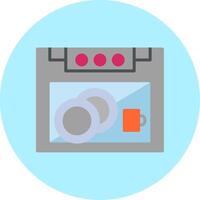 Dish Washer Vecto Icon vector