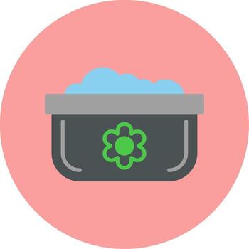 lavar platos maceta vecto icono vector