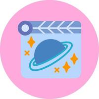 Space Film Vecto Icon vector