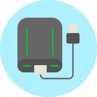 External Hard Drive Vecto Icon vector