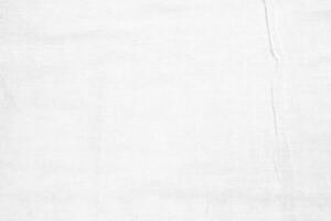 White Coarse Burlap Canvas Texture Background. photo