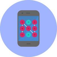 Mobile Security Vecto Icon vector