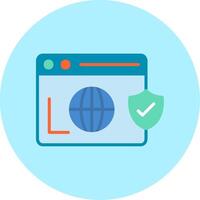 Secure  Browser Vecto Icon vector