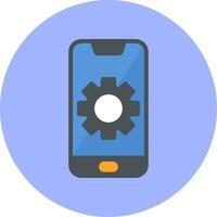 Mobile Setting Vecto Icon vector