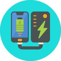 Portable Battery Vecto Icon vector