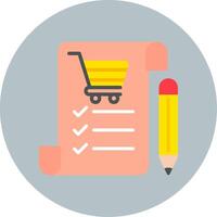 Shopping List Vecto Icon vector