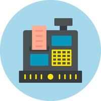 Cashier Machine Vecto Icon vector