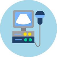 Ultrasound Machine Vecto Icon vector