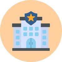 Police Station Vecto Icon vector