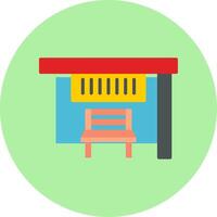 Bus Stop Vecto Icon vector