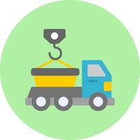 Skip Truck Vecto Icon vector