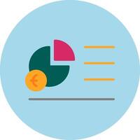 Portion Pie Chart Vecto Icon vector