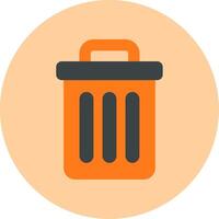 Trash Bin Vecto Icon vector