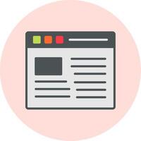 Web Page Vecto Icon vector