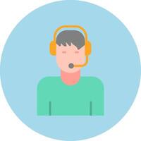 Customer Service Agent Vecto Icon vector