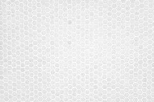 White Hexagon Tile Wall Background with Spotlight at the Center. photo