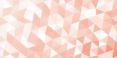 Abstract triangles peach background, vector mosaic wallpaper design