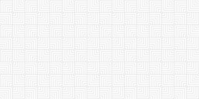 Geometric vector seamless pattern with grey lines on white background, modern simple wallpaper monochrome banner design