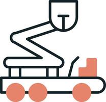 Boom Lift Vecto Icon vector