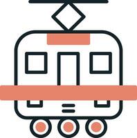 Tram Vecto Icon vector