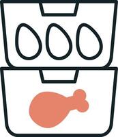 Food Containers Vecto Icon vector
