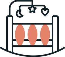 Crib Vecto Icon vector