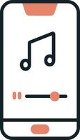 Mobile Music Player Vecto Icon vector