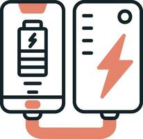 Portable Battery Vecto Icon vector