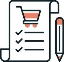 Shopping List Vecto Icon vector