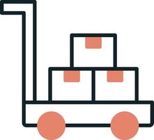 Trolley Vecto Icon vector