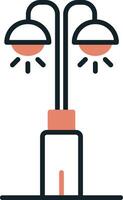 Park Lamp Vecto Icon vector
