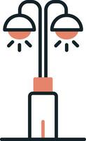 Park Lamp Vecto Icon vector