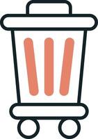 Trash Bin Vecto Icon vector