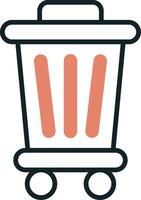 Trash Bin Vecto Icon vector